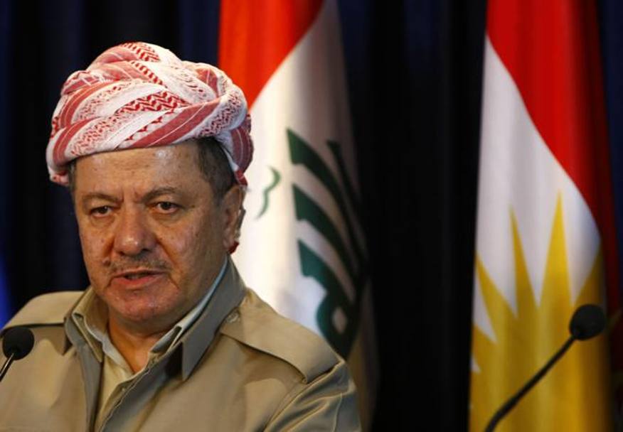  Masud Barzani, cio il leader della regione curda dell&#39;Iraq: la sua battaglia  sia contro lo Stato Islamico, sia per l&#39;autonomia dall&#39;Iraq